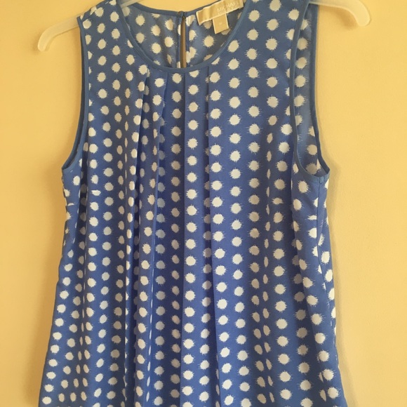 Michael Kors Blue and White Blouse - Picture 2 of 7